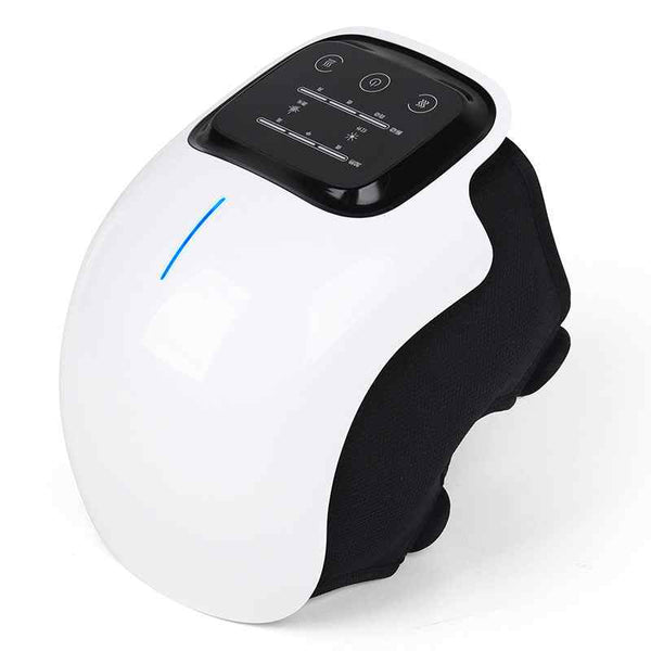 Smart Knee Massager with wireless remote, pulse technology, heat therapy, and adjustable intensity for knee pain relief and recovery